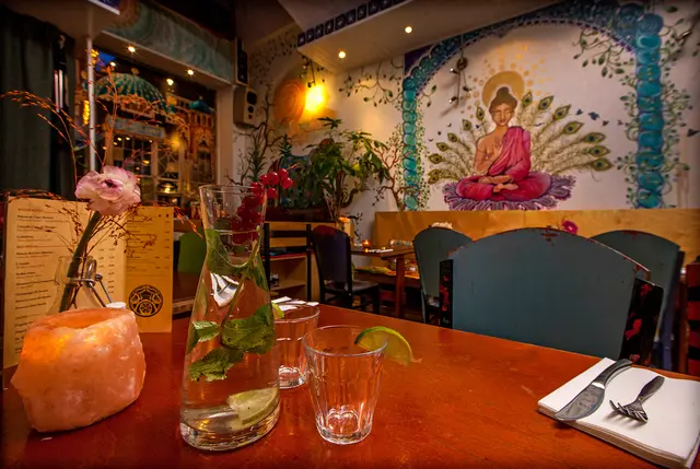Plant-Based Indian Meal Presentation at Golden Temple